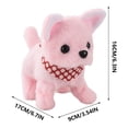 thumbnail image 2 of Walking Plush Dog Toy Electronic Pet with Realistic Motion Sound and Light Effects, Soft Plush Interactive Companion, 6.7x6.3x3.5 Inch Portable Novelty Gift for Animal Lovers, Pink, 2 of 8