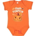 thumbnail image 3 of Inktastic Cute Little Pumpkin with Fall Leaves Boys or Girls Baby Bodysuit, 3 of 5