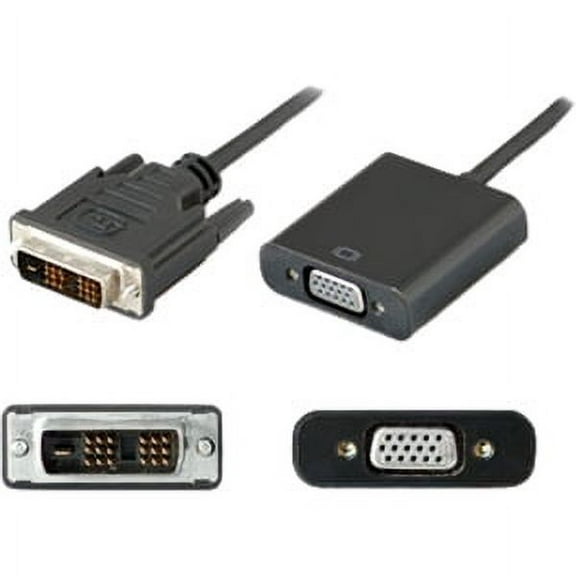 5PK 8IN DVI TO VGA M/F BLACK M/F ADAPTER CABLE