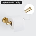 thumbnail image 3 of ABPETE Gold Toilet Paper Holder, Brushed Gold Towel Ring, Hand Towel Holder Toilet Paper Roll Holder Wall Mount Bathroom Accessories, Modern SUS 304 Stainless Steel Bathroom 2 Set, 3 of 9