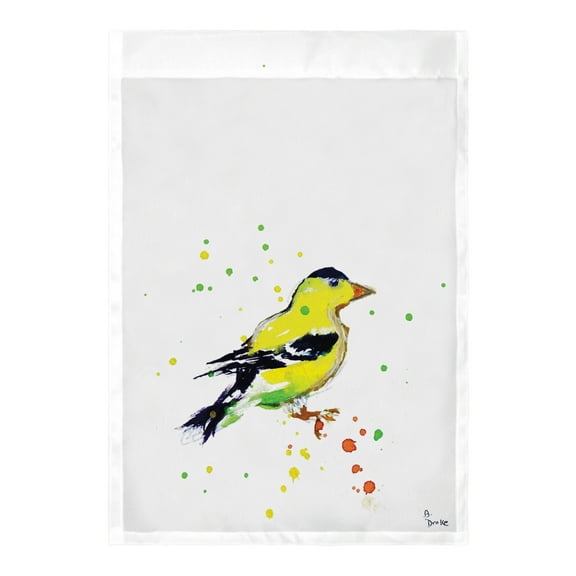 Betsy Drake FL634G Goldfinch Flag - 28 x 40 in.