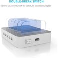 thumbnail image 3 of Charging Station for Multiple Devices, 5 Port Multi USB Charger Station with Power Switch Compatible with iPhone, 3 of 5
