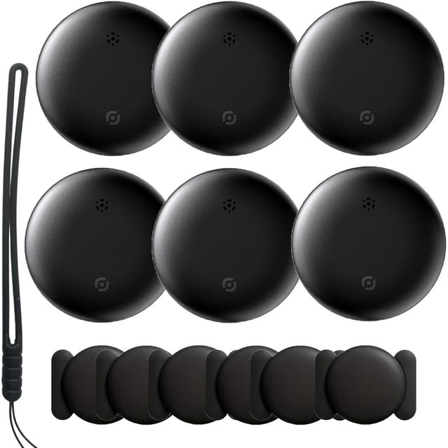 Trackgo Pro, Track Go Bluetooth Anti-Lost Locator Tag, Key Finder & Luggage Tracker, Magnetic Waterproof Case, No Monthly Fee, for Bags, Kids, Pets, Elderly (6 pcs)