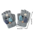 thumbnail image 4 of HengDidi Convertible Flip Top Winter Mittens for Youngsters - Stretchy Thermal Gloves Age 4-10, 4 of 4