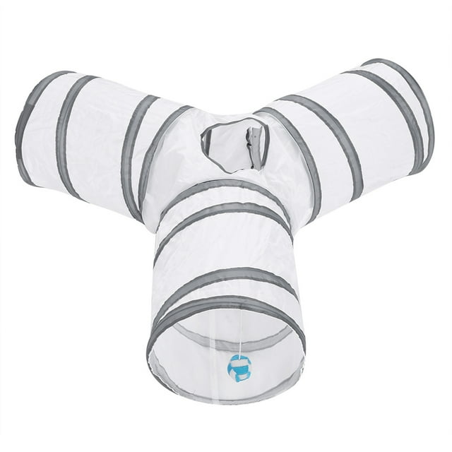 Juguete plegable de 3 vías para jugar al gato, juguete de entrenamiento interactivo para mascotas en interiores y exteriores, 01#