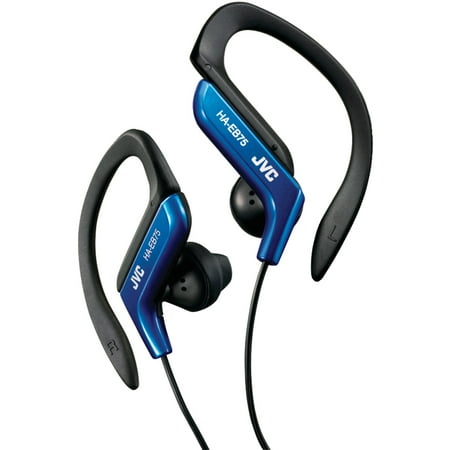 JVC HAEB75A Ear-Clip Earbuds (Blue) (Jvc Kenwood Fx850 Best Bass Earbuds)