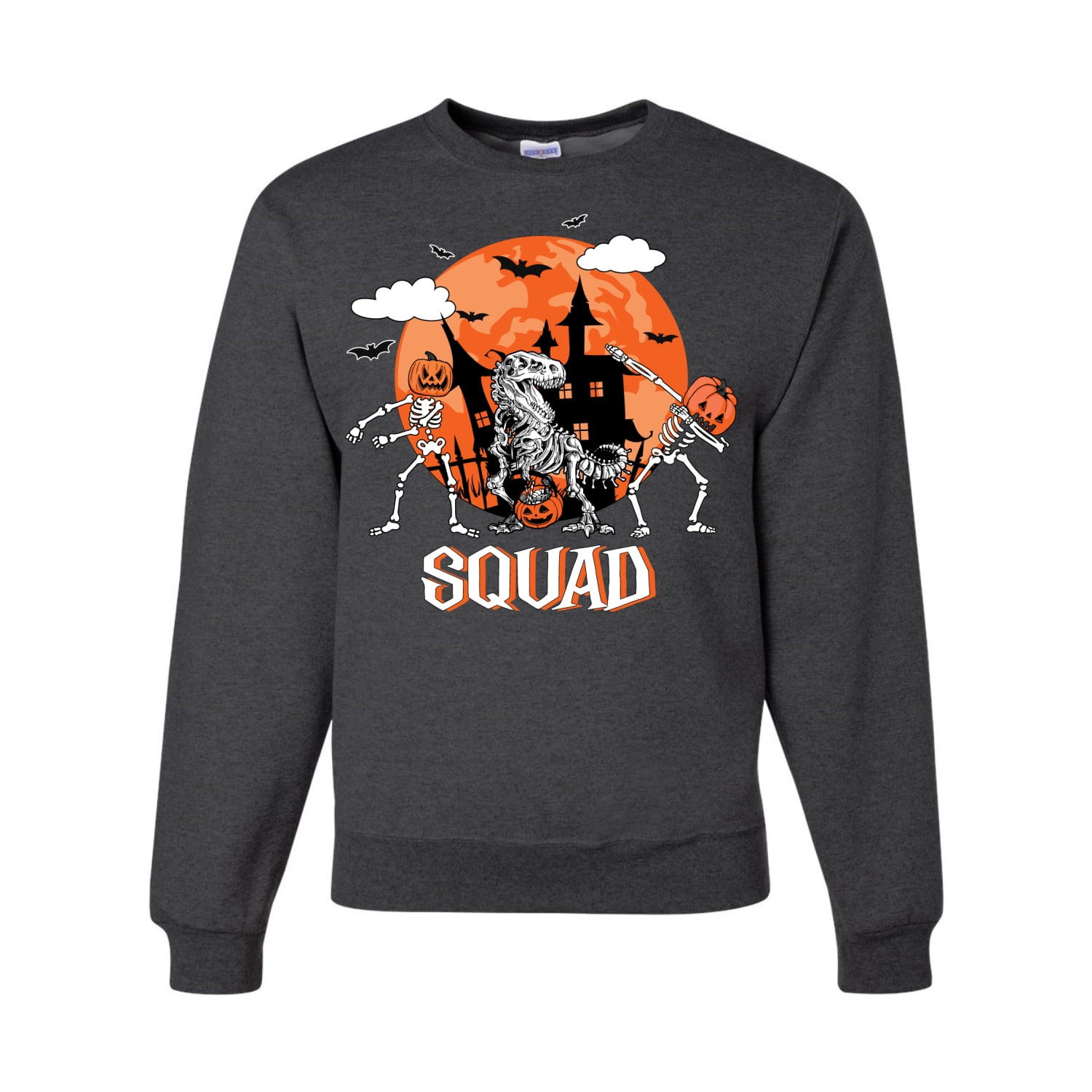 black x squad hoodie orange