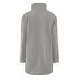 thumbnail image 5 of Fall Jacket Women Long Coats For Women Winter Coat Button Down Business Casual Long Sleeve Jackets With Pockets Light Gray S, 5 of 5