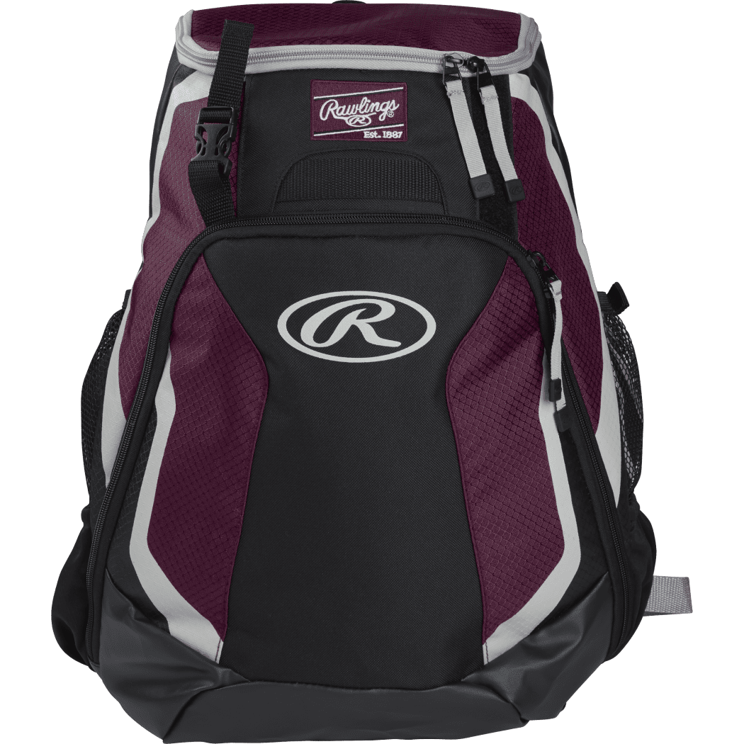 Rawlings R500 Baseball Bat Backpack, Maroon