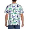 thumbnail image 2 of Naloa Dinosaur Men's T-Shirt Sport T-shirt Men's Basic Tee Casual Men's Shirt, Round Neck, Short Sleeves - X-Large, 2 of 5