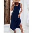 thumbnail image 4 of Zeagoo Sleeveless Dress for Women Casual Tank Midi Dress Crew Neck Flowy Dress Aline Tshirt Dress Ethnic Dress Cruise Dress Beach Sundress, 4 of 6
