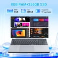 thumbnail image 5 of DUNHOO 15.6-inch Windows 11 Laptop, Intel M3 Processor, 8GB RAM, 256GB SSD, 1920x1080 Display. WiFi 5.0 BT 4.2 for Student, Home Office, Business, 5 of 8