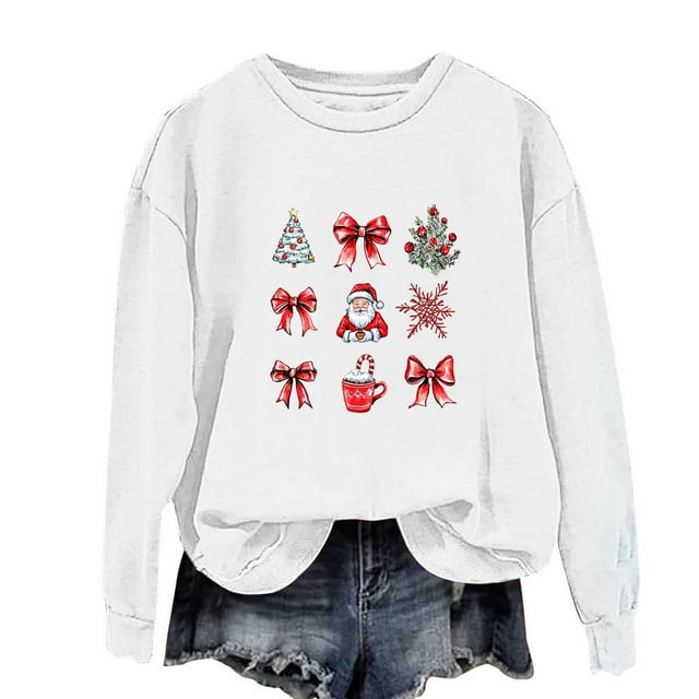 Lovzfmll Chandail en Molleton Graphique Ample pour Garçons et Filles, Manches Longues, Col Rond Décontracté pour Petites Filles 6-7 Ans