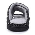 Women’s Adjustable Arch Support House Slippers Plush Open Toe Velcro