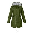thumbnail image 2 of Thinsony Polyester Restez au Sec avec Style avec Veste de Pluie à la Mode pour Femmes Veste pour Femmes Manteau Veste de Transition Vert G, 2 of 6