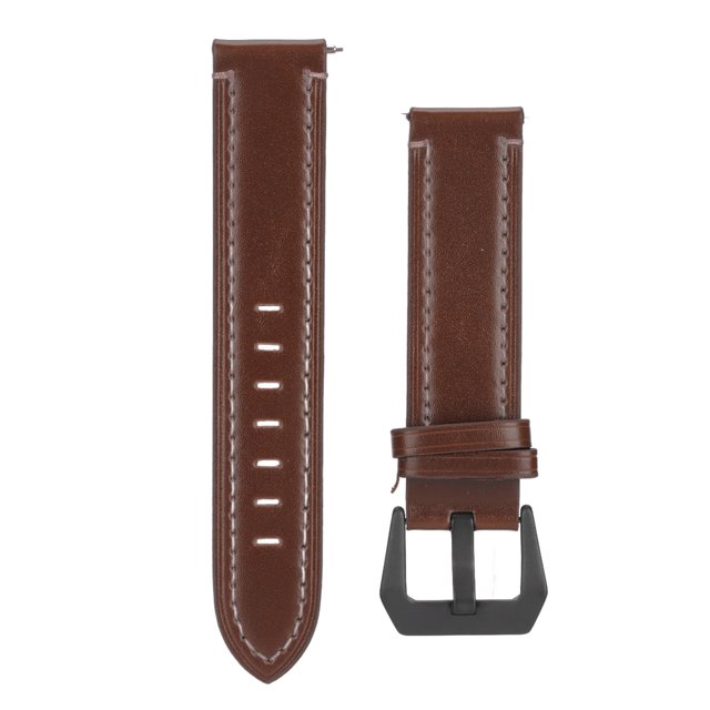Correa para reloj inteligente de 20 mm de ancho, correa de cuero vintage con hebilla de acero inoxidable para Amazfit GTS Coffee