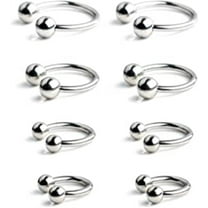 Briana Williams 14G Horseshoe Septum Navel Belly Piercing Ring