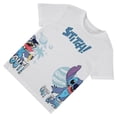 thumbnail image 3 of Disney Boys Lilo and Stitch Shirt, Graphic Print Cartoon Stitch T-Shirt White - 18/20, 3 of 6