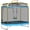Blue 303, variant on Wooden Pirate Ship Sandbox with Cover and Canopy for Kids Ages 3-8, Outdoor Play Boat with Storage Bench and Steering Wheel, 63Lx27.5Wx40.5H Inch Orange