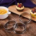 thumbnail image 1 of 30 Piezas Anillos de Tarta de Muffin Anillo de Tarta de Doble Rollo Anillos de Muffin de Acero Inoxidable Anillo Redondo de Metal Molde para Hacer Alimentos, 1 of 4