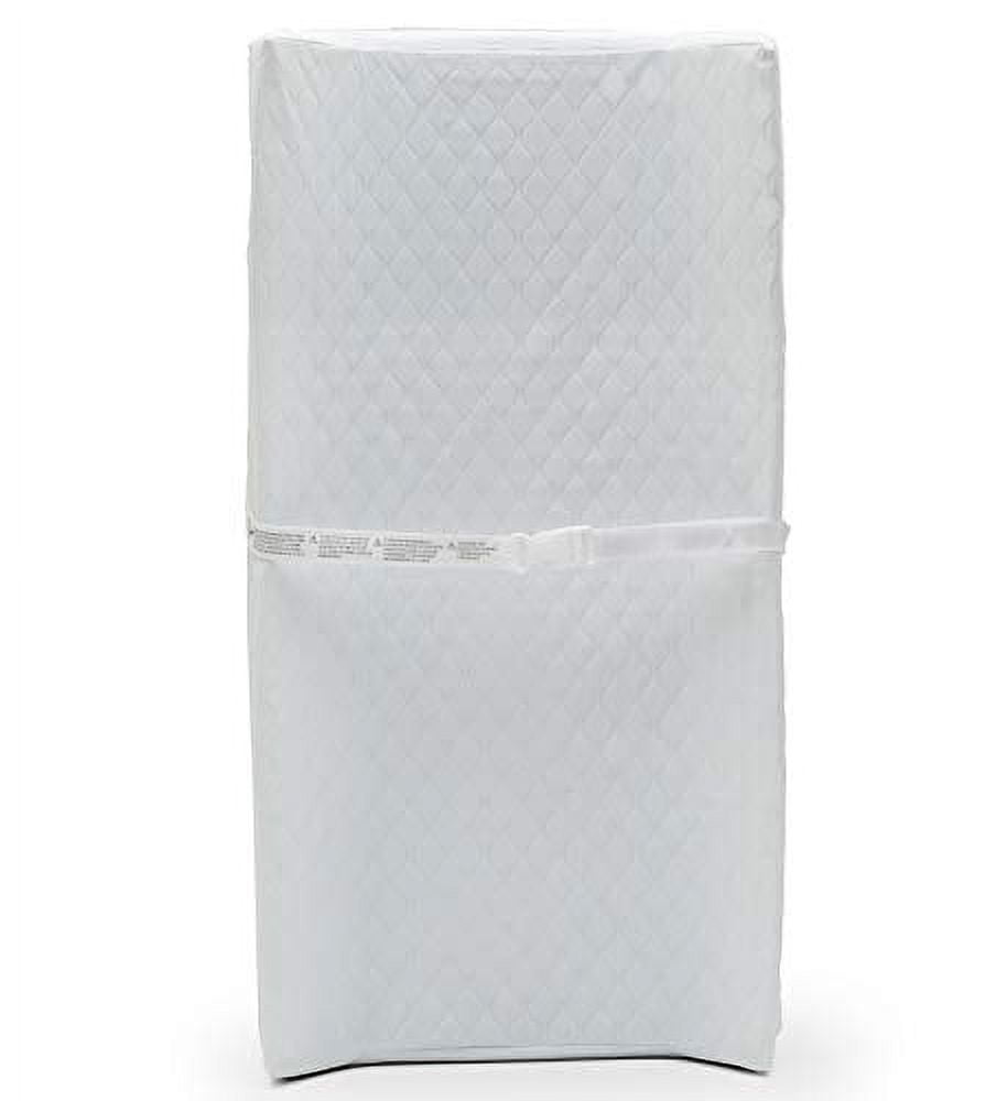 Beautyrest Comforpedic Polyester Contoured Solid Print Diaper Changing Pad, White