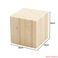 thumbnail image 3 of ZUARFY Wooden Cubes Natural Unfinished Craft Wood Blocks for Baby Shower Pack of 20, 3 of 8