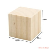 20pcs Wooden Block Cube Sensory Stacking Blocks Puzzle Toddler DIY ...