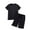 Black, variant on Lopecy-Sta Pajamas for Men Summer Home Wear Men's Pajama Sets 2-Piece Lounge Sleep Sets Soft Comfy Sleepwear Men Short Sleeves and Shorts