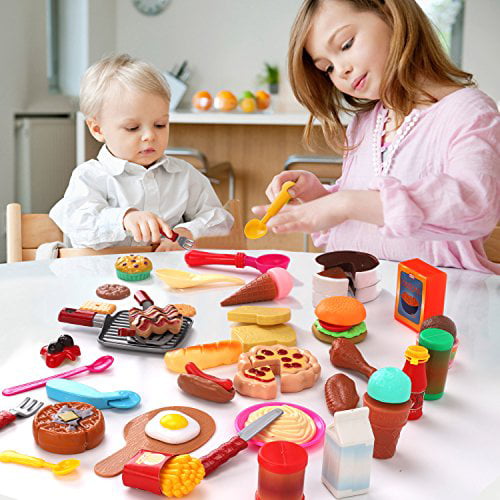 Details about   Liberty Imports Cooking Chef 50 Piece Pretend Play Food Assortment Toy Set for 