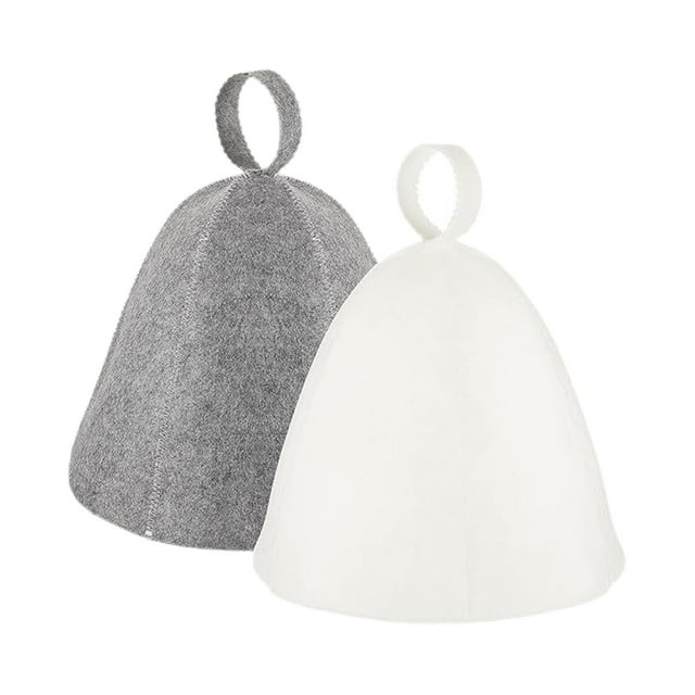 2 piezas de gorro de sauna, gorro de ducha para baño, gorro de baño cómodo 1 gris y 1