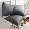 thumbnail image 6 of Pillow Case Leott Thread Count Black Cotton Pillowcases Standard Case Covers Cotton Beige 400 Thread Count Multi Color Selection of Pillow Cases, 1 Pillowcase, 6 of 8