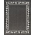 thumbnail image 3 of 5x8 Water Resistant, Indoor Outdoor Rugs for Patios, Front Door Entry, Entryway, Deck, Porch, Balcony | Outside Area Rug for Patio | Black, Greek Key | Size: 5'3'' x 7'3'', 3 of 8
