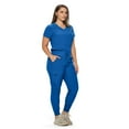 thumbnail image 2 of Monarch Uniforms Stretchy Scrubs Women's Jogger Scrub Set In Regular and Petite Jogger Scrubs with Tuck-In Top for Women, 2 of 5