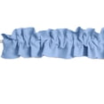 thumbnail image 2 of Solid Poplin Curtain Sleeve Topper Light Blue, 2 of 2