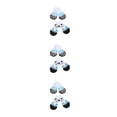 thumbnail image 4 of kurtrusly 4pcs/set Cotton Thread Dog Socks - Fashionable And Safe Paw Protection Anti-Slide Dog Socks blue and white S 3Set, 4 of 6