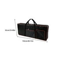thumbnail image 4 of Piano Case Electronic Organ Bag Musical Instrument Cover Waterproof Handbag Oxford Cloth Sleeve Backpack Large Capacity 420D red edge black, 4 of 8