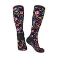 thumbnail image 4 of Balery Dancing Skeletons Floral Garden Fun Novelty Socks Men'S Women'S Crew Socks Funny Crazy Novelty Socks Quirky And Cool Socks, 4 of 9