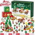 thumbnail image 2 of Navidad Adviento Navidad 24 cuenta regresiva caja ciega sorpresa pequeño regalo conjunto de bloques de construcción juguete regalo ornamental de escritorio, 2 of 5