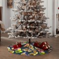 thumbnail image 4 of Fotbe Butterfly Wild Insect Pattern Christmas Tree Skirt, Tree Skirts Plush Christmas Decorations, Christmas Tree Skirts Xmas Decorations Holiday Party Decor-48", 4 of 6