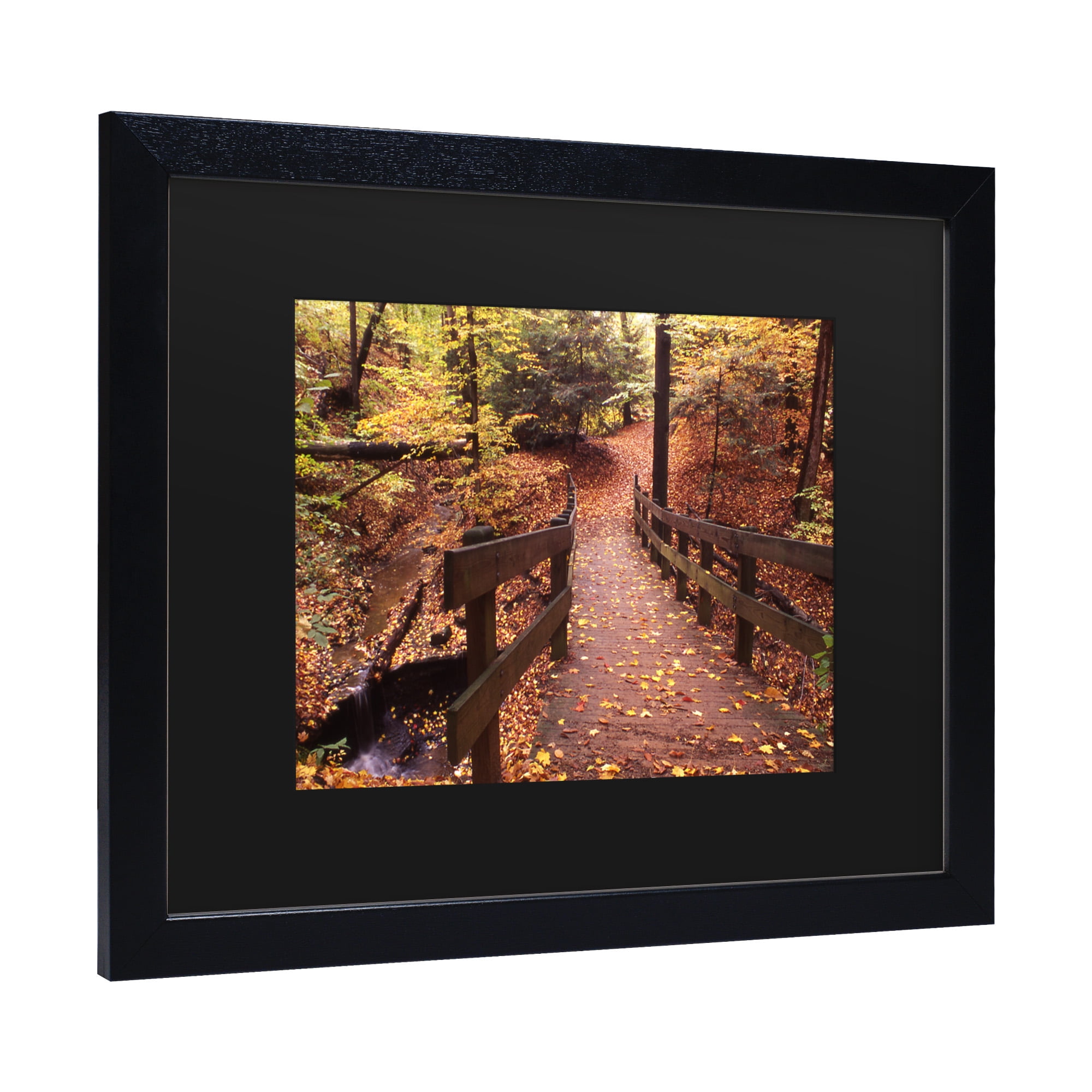 Trademark Fine Art 'Autumn Bridge' Canvas Art by Kurt Shaffer