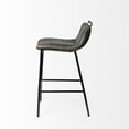 thumbnail image 3 of Mercana Kavalan 33.5" Leather Counter Stool in Black, 3 of 8