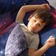 thumbnail image 5 of PiccoCasa Juego de Ropa de Cama de Galaxia de 4 Piezas para Cama de Tamaño Twin, Fucsia, 5 of 8