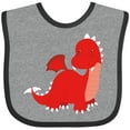 thumbnail image 3 of Inktastic Adorable Red Dragon Boys Baby Bib, 3 of 4