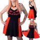 thumbnail image 5 of Sunloudy - Vestido corto con tirantes para mujer, estilo informal, con estampado de calabaza de Halloween, cuello en V, sin espalda Sunloudy moda, 5 of 5