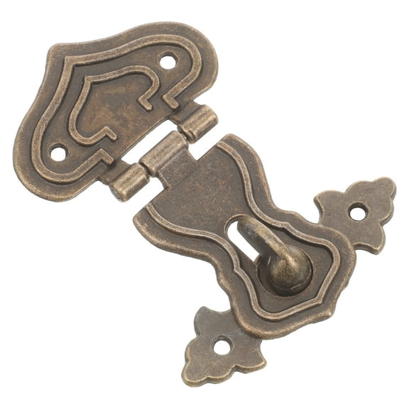 FRCOLOR  4 Pcs Small Lock Metal Hasp Latch Combination for Locker Vintage Antique