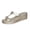 Gold, variant on Blue Women'S Wedge Sandals Casual Thick Sole Platform Fish Mouth Open Toe Outdoor Summer Heeled Shoes With 2.16 Inches Heel Height Size 36 Weight 0.73 Lb