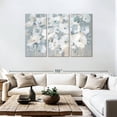 thumbnail image 3 of Elephant Stock Breezy Garden Wall Art - Horizontal Multi Panel Canvas - Living Room Wall Decor - Abstract Multi Panel - Blue And Beige Decor By Danhui Nai - 74" x 48", 3 of 8