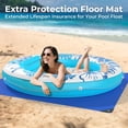 thumbnail image 2 of Tumbona inflable para bronceado Float POOLACC 6 en 1 azul, 2 of 8