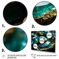 thumbnail image 4 of Designart "Amazonite Stone in Green Emerald" Oversized Landscapes Framed Wall Art - Traditional Green Stone Geode Bedroom Framed Canvas Wall Art, 4 of 7