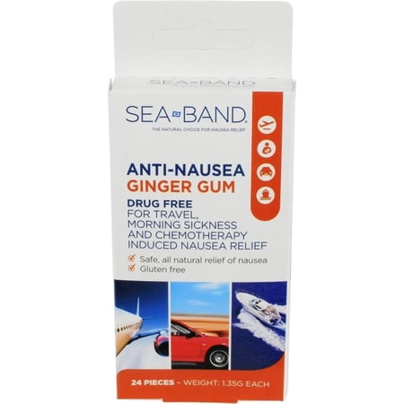 Sea-Band Anti-Naea Ginger Gum 24 Pieces
